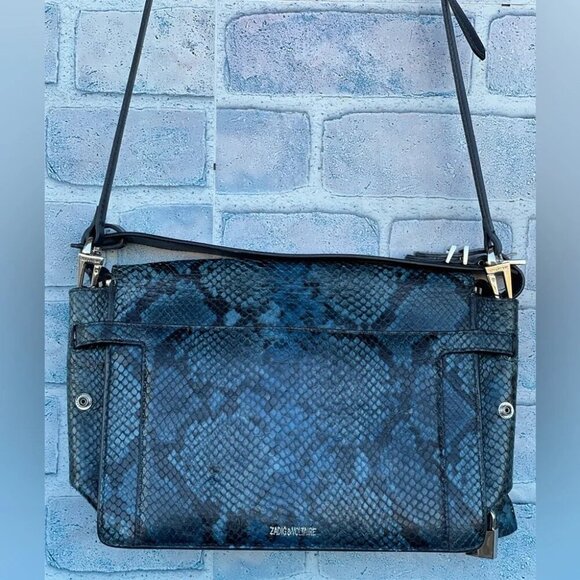 ZADIG & VOLTAIRE Optimiste snake leather crossbody bag - Picture 5 of 16
